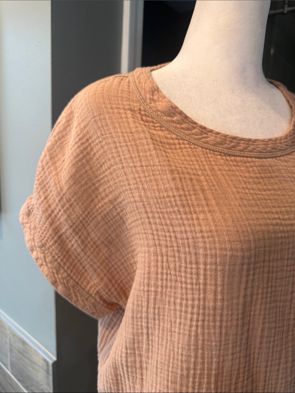Faherty Dream Organic Cotton Gauze T-Shirt Short Sleeve Women's Size Medium‎ - Picture 3 of 8